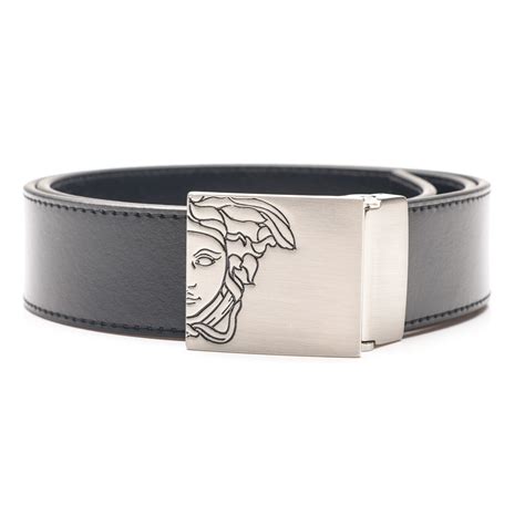versace collection men's leather belt